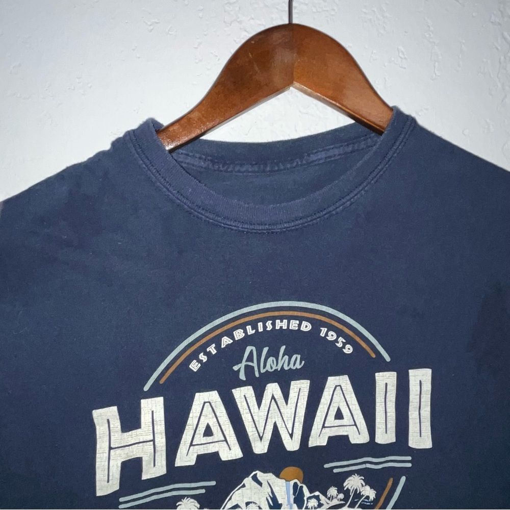 Hawaii Navy Aloha Island Life T-Shirt - Picture 4 of 6